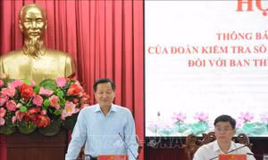 Thông báo kết quả kiểm tra đối với Ban Thường vụ Tỉnh ủy Đắk Lắk