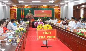 Đoàn kiểm tra của Ủy ban Trung ương MTTQ Việt Nam làm việc tại Trà Vinh