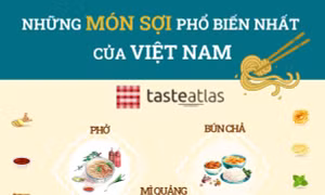 Những món sợi phổ biến nhất của Việt Nam