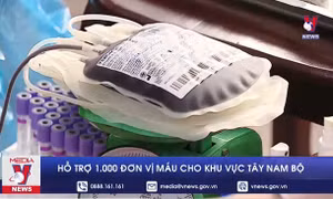 Hỗ trợ 1.000 đơn vị máu cho khu vực Tây Nam Bộ