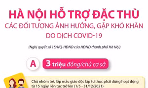 Hà Nội hỗ trợ đặc thù các đối tượng ảnh hưởng, gặp khó khăn do dịch COVID-19