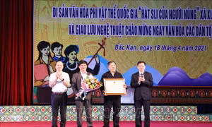 Bảo tồn di sản văn hóa phi vật thể quốc gia 'Hát Sli của người Nùng'