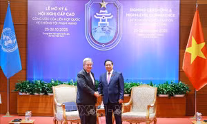 Thủ tướng Phạm Minh Chính hội kiến Tổng Thư ký Liên hợp quốc António Guterres