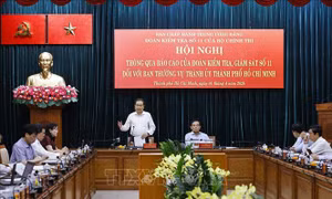 Thông qua Báo cáo kiểm tra, giám sát đối với Ban Thường vụ Thành ủy TP Hồ Chí Minh