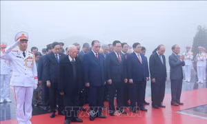 Kỷ niệm 94 năm Ngày thành lập Đảng: Lãnh đạo Đảng, Nhà nước tưởng niệm các Anh hùng liệt sĩ 