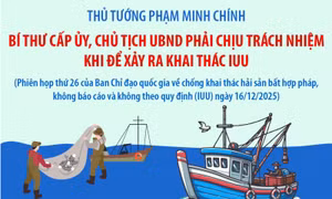 Thủ tướng: Bí thư cấp ủy, Chủ tịch UBND phải chịu trách nhiệm khi để xảy ra khai thác IUU