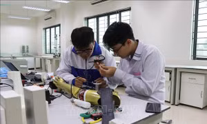 Hai học sinh lớp 11 sáng tạo 'cánh tay robot' cho người khuyết tật 