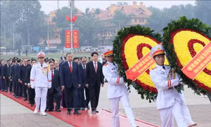 Lãnh đạo Đảng, Nhà nước viếng Chủ tịch Hồ Chí Minh nhân kỷ niệm 96 năm Ngày thành lập Đảng