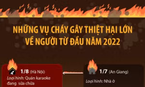 Những vụ cháy gây thiệt hại lớn về người từ đầu năm 2022