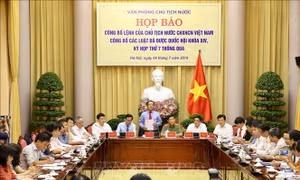 Công bố Lệnh của Chủ tịch nước về 7 luật vừa được Quốc hội thông qua