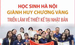 Học sinh Hà Nội giành Huy chương Vàng triển lãm về thiết kế tại Nhật Bản