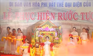Trang trọng Lễ phục hiện rước tượng Bà Chúa Xứ núi Sam ở An Giang