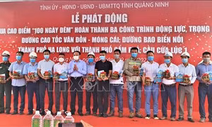 Quảng Ninh thi đua cao điểm 100 ngày đêm hoàn thành 3 công trình trọng điểm