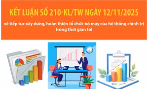 Kết luận số 210-KL/TW về tiếp tục xây dựng, hoàn thiện tổ chức bộ máy của hệ thống chính trị