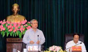 Đoàn Tiểu ban Văn kiện Đại hội XIII của Đảng làm việc với Ban Thường vụ Thành ủy Hải Phòng