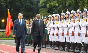 Tổng Bí thư, Chủ tịch nước Tô Lâm chủ trì lễ đón chính thức Tổng thống Guinea-Bissau