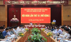 Cao Bằng: Tổng kết 15 năm thi hành Điều lệ Đảng và 5 năm công tác xây dựng Đảng