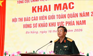 Khai mạc Hội thi Báo cáo viên giỏi toàn quân năm 2026 khu vực phía Nam