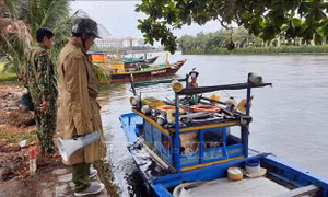 Bộ đội Biên phòng tỉnh Quảng Nam hỗ trợ người dân ứng phó với bão số 5