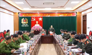 ​Đoàn công tác Bộ Công an làm việc với Công an tỉnh Sơn La