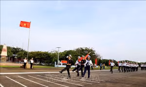 Lễ duyệt binh ở Trường Sa ngày đầu năm mới
