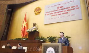 Chủ tịch Quốc hội: Cần chống tiêu cực ngay trong công tác xây dựng pháp luật