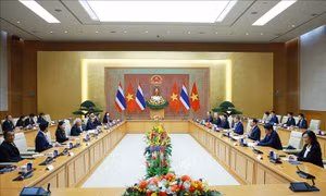 Thủ tướng Lê Minh Hưng hội kiến Chủ tịch Quốc hội kiêm Chủ tịch Hạ viện Thái Lan