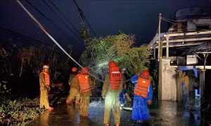 Bão số 13: Lực lượng chức năng tỉnh Đắk Lắk khẩn trương khắc phục hậu quả trong đêm