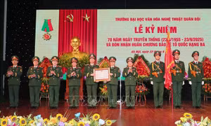 Khẳng định vị thế 'địa chỉ đỏ' đào tạo văn hóa, nghệ thuật hàng đầu của Quân đội và đất nước