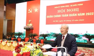 Phát biểu của Tổng Bí thư tại Hội nghị Quân chính toàn quân năm 2022