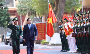 Thủ tướng Phạm Minh Chính thăm và làm việc với Bộ Tư lệnh Bộ đội Biên phòng