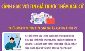 Cảnh giác với tin giả trước thềm bầu cử