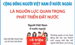 Cộng đồng người Việt Nam ở nước ngoài là nguồn lực quan trọng phát triển đất nước