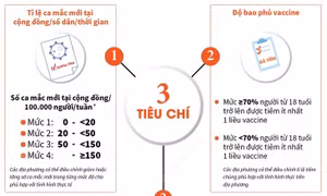 Tiêu chí đánh giá cấp độ dịch COVID-19