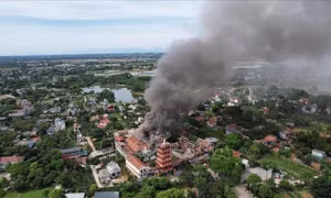 Hà Nội: Đề nghị điều tra, làm rõ nguyên nhân cháy chùa Hòa Phúc