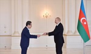 Đại sứ Đặng Minh Khôi trình Quốc thư lên Tổng thống Azerbaijan
