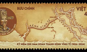 Giới thiệu công trình quốc gia kênh Vĩnh Tế trên tem bưu chính