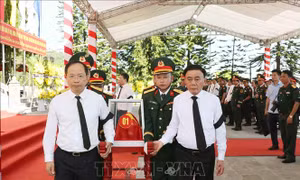 Thường trực Ban Bí thư dự Lễ viếng, truy điệu và an táng hài cốt liệt sĩ tại tỉnh Hà Tĩnh