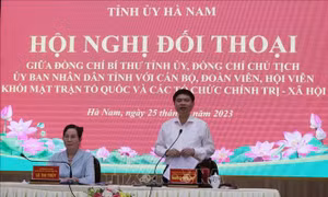 Tăng cường đối thoại đối thoại, xây dựng Hà Nam phát triển nhanh, bền vững