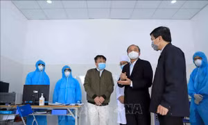 Chủ tịch UBND tỉnh Vĩnh Phúc kiểm tra công tác phòng, chống dịch COVID-19