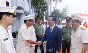 Chủ tịch nước Võ Văn Thưởng thăm Công an tỉnh An Giang