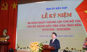 Kỷ niệm 80 năm Ngày thành lập Chi bộ Đảng đầu tiên của tỉnh Bắc Kạn