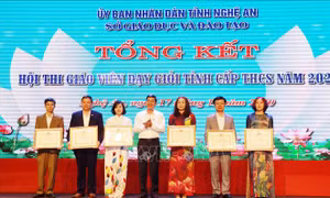 380 giáo viên THCS ở Nghệ An đạt danh hiệu Giáo viên dạy giỏi cấp tỉnh
