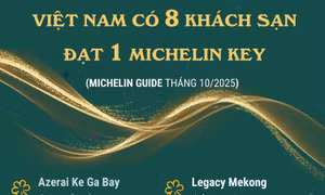Việt Nam có 8 khách sạn đạt 1 MICHELIN Key