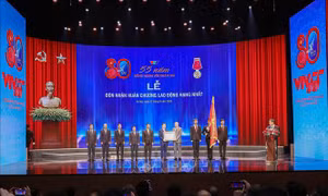 Tổng Bí thư Tô Lâm trao Huân chương Lao động hạng Nhất cho Đài Truyền hình Việt Nam