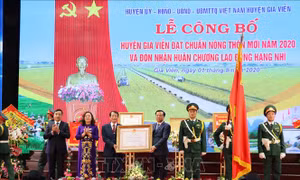 Ninh Bình có thêm một huyện đạt chuẩn nông thôn mới
