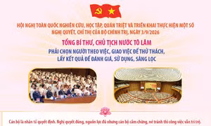 Tổng Bí thư, Chủ tịch nước Tô Lâm: Phải chọn người theo việc, giao việc để thử thách, lấy kết quả để đánh giá, sử dụng, sàng lọc