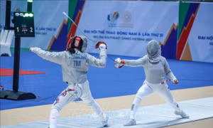 SEA Games 31: Bùi Thị Thu Hà mang về huy chương Vàng thứ 3 cho tuyển Đấu kiếm Việt Nam