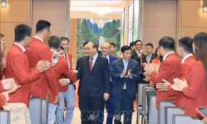 Thủ tướng gặp mặt VĐV, HLV đạt thành tích cao tại SEA Games 30