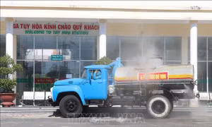 Phun khử khuẩn tại thành phố Tuy Hòa, Phú Yên